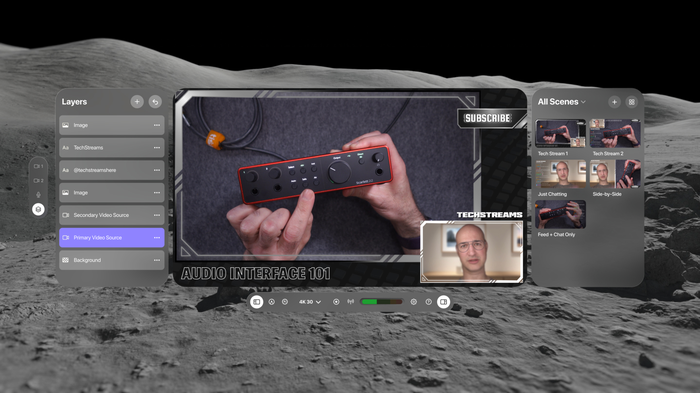 Using Camo Camera feeds inside Apple Vision environments