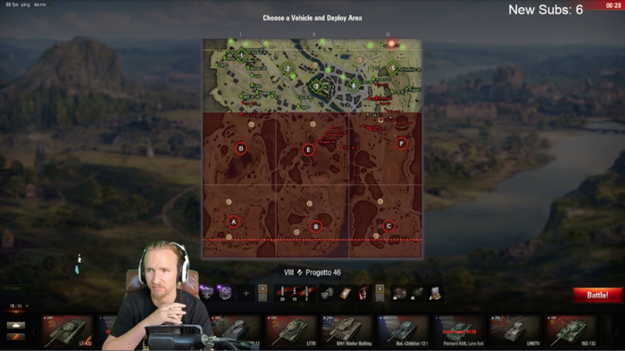 Lo streamer di Twitch QuickyBaby usa uno schermo verde per sovrapporsi al suo gioco senza includere il proprio sfondo.