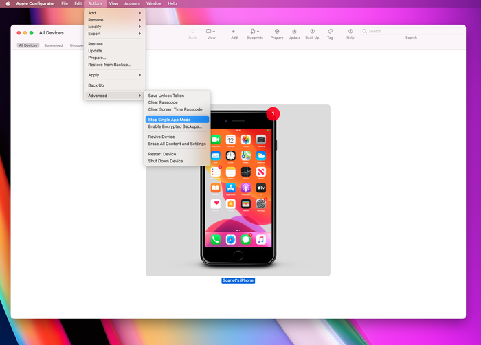 Camoを更新するためにシングルAppモードを解除する