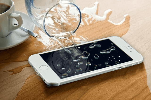 A water-damaged iPhone... yeesh.