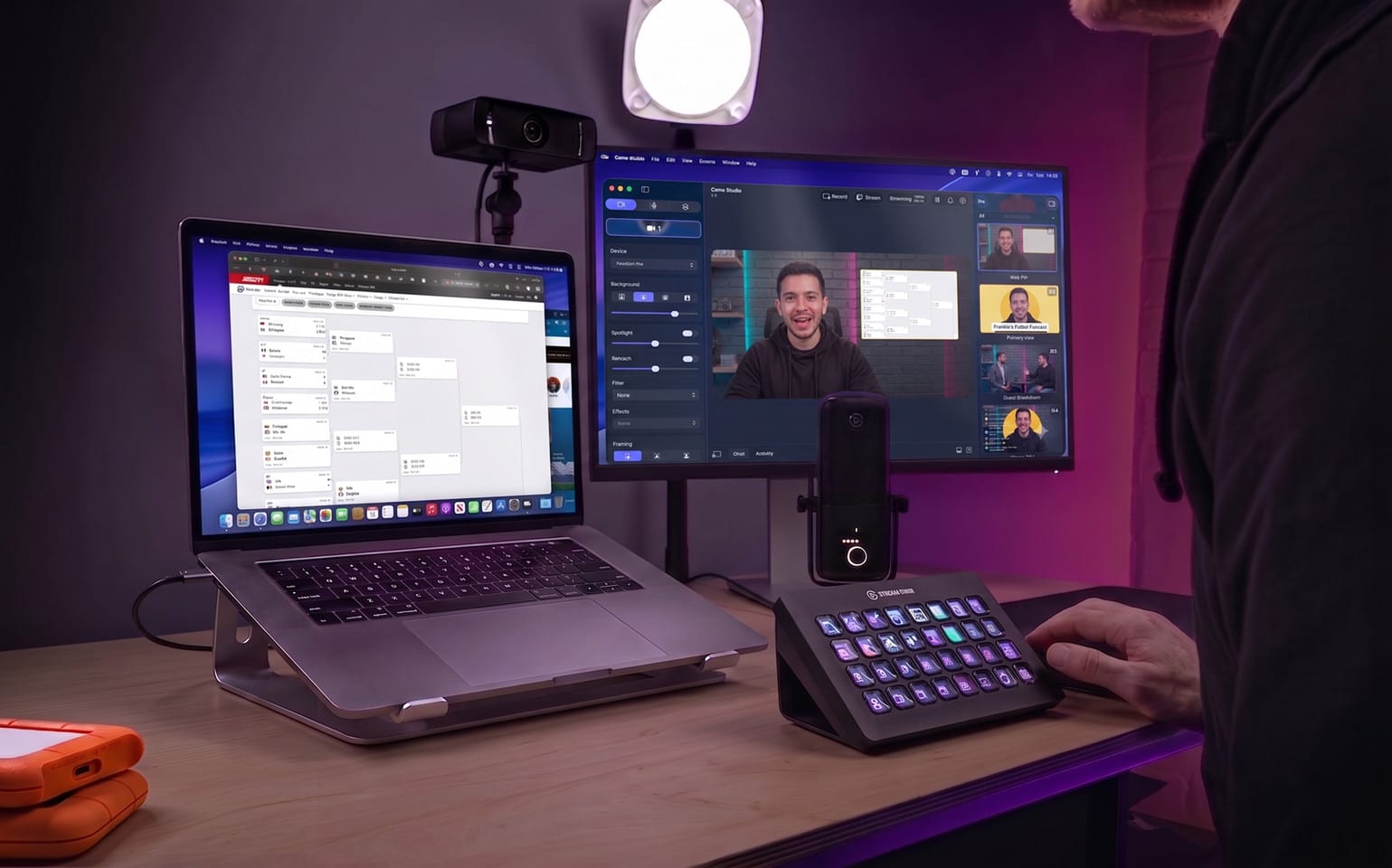 Stream Deck 与 Camo Studio 场景并置