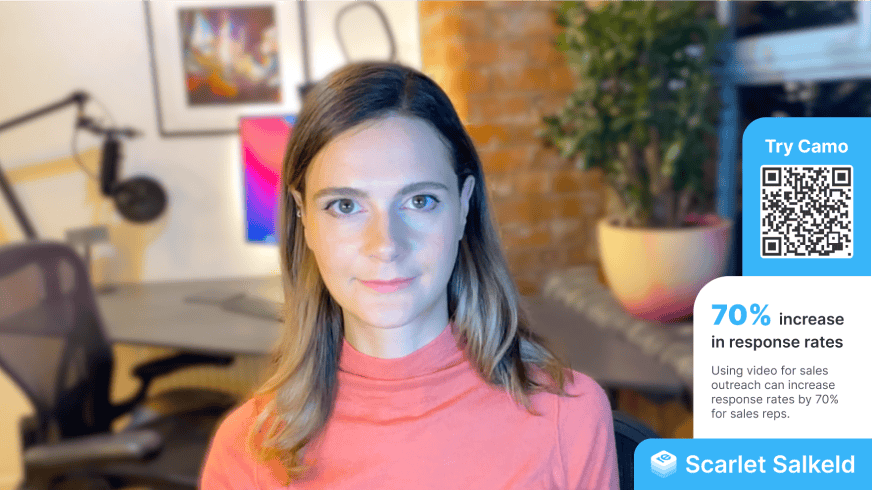 Schermafbeelding van Camo-videofeed
