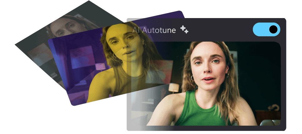 Streamlight AI Autotune interface showing real-time brightness adjustment powered by Windows ML
