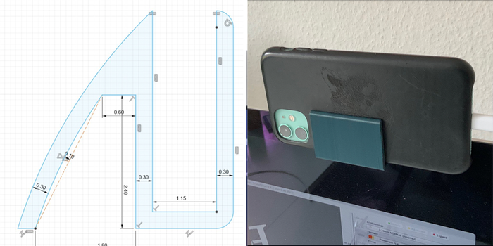 Esta maravilla minimalista la compartió con nosotros en Twitter @SherlockHans. Se diseñó en Fusion 360 y luego se convirtió a otro formato para su impresión 3D.