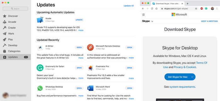 Actualizar apps en macOS
